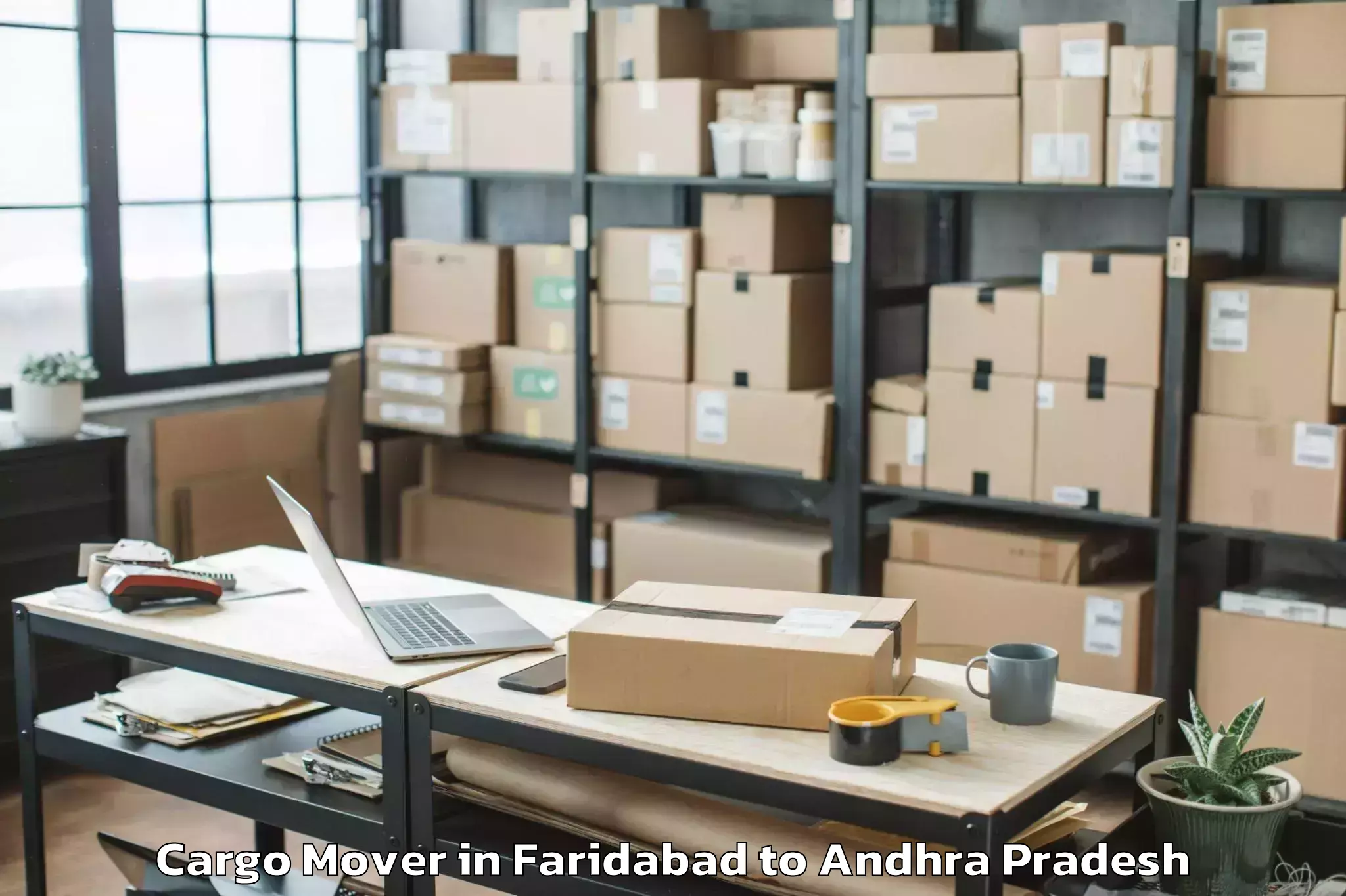 Faridabad to Ganganapalle Cargo Mover Booking